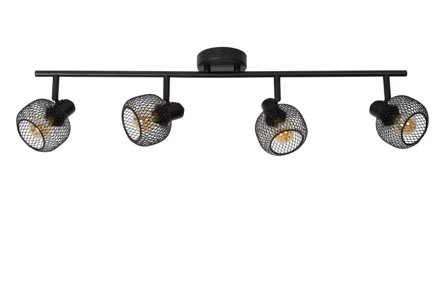 Lucide MAREN - Ceiling spotlight - 4xE14 - Black - off